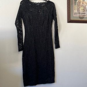 Lace black midi-dress by Lily & Lola